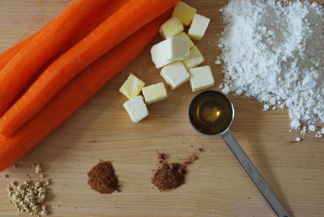 Sweet Carrot Pie Ingredients